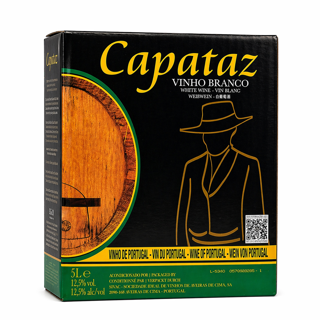 Capataz, Vinho Branco BIB 5 litres, Portugal, 5 Blanc