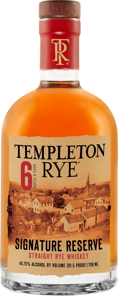 Templeton , 6 year old, Straight rye whiskey, États Unis, 0.70 Bourbon/Rye 45.75°