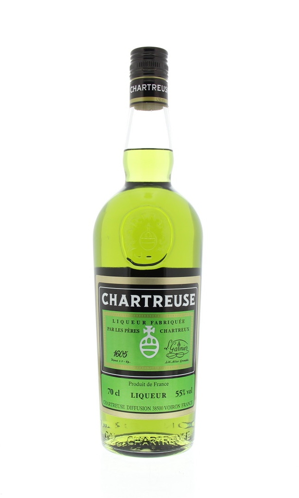 Pères Chartreux, Chartreuse Verte, France, 0.70 Liqueur 55.0°