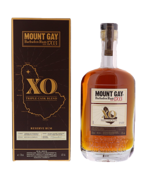 MOUNT GAY, MOUNT GAY XO, Barbades, 0.70 Rhum/Rum/Ron 43.0°