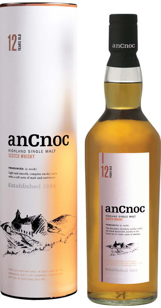 ANCNOC, 12 year old, Single Malt Scotch Whisky, Ecosse, 0.70 Whisky/Whiskey 40.0°