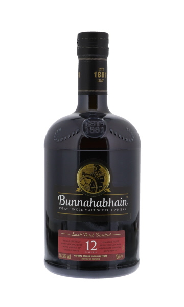 BUNNAHABHAIN, 12 Year old, Single Malt Scotch Whisky, Ecosse, 0.70 Whisky/Whiskey 46.3°