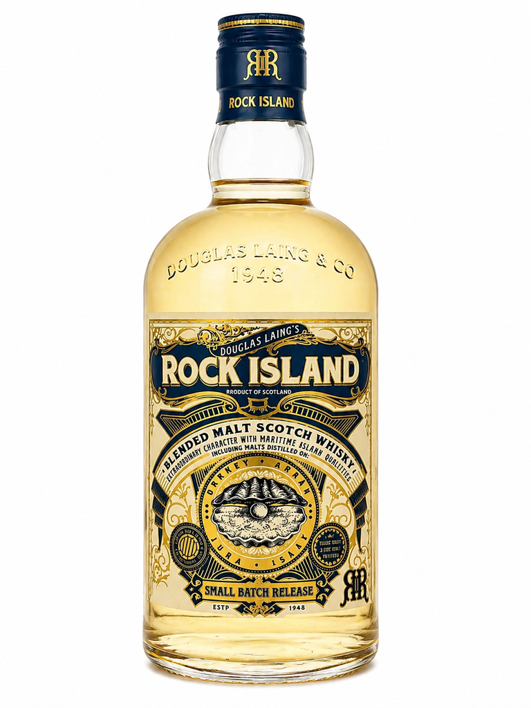 DOUGLAS LAING, Rock Island, Blended Malt Scotch Whisky, Ecosse, 0.70 Whisky/Whiskey 46.8°