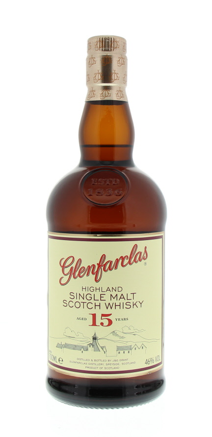 GLENFARCLAS, GLENFARCLAS 15Y, Single Malt Scotch Whisky, Ecosse, 0.70 Whisky/Whiskey 46.0°