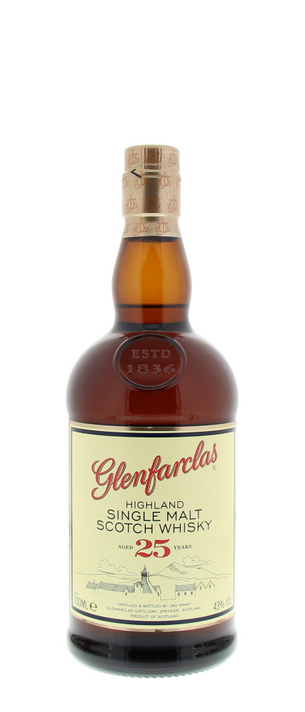 GLENFARCLAS, GLENFARCLAS 25Y, Single Malt Scotch Whisky, Ecosse, 0.70 Whisky/Whiskey 43.0°