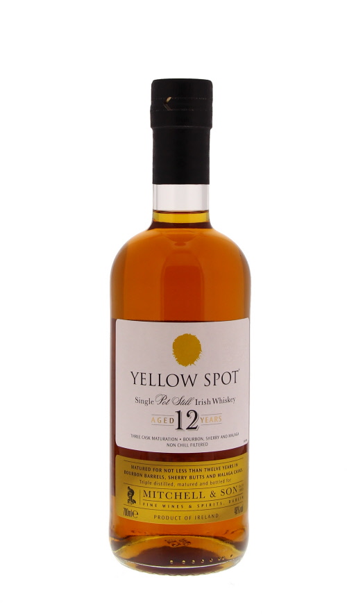 Yellow Spot, 12 Years Three Cask Maturation, Single Pot Still, Irlande, 0.70 Whisky/Whiskey 46.0°