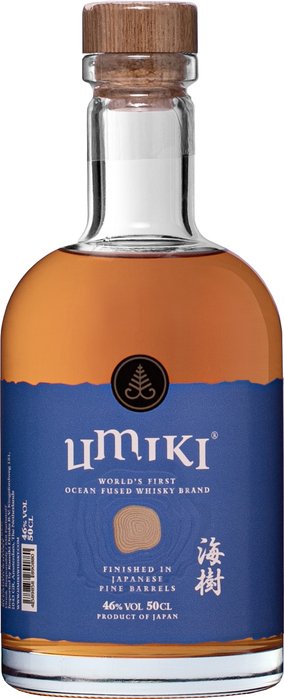 UMIKI, Umiki Ocean Fused, Pine Barrels, Blended Malt, Japon, 0.5 Whisky/Whiskey 46.0°