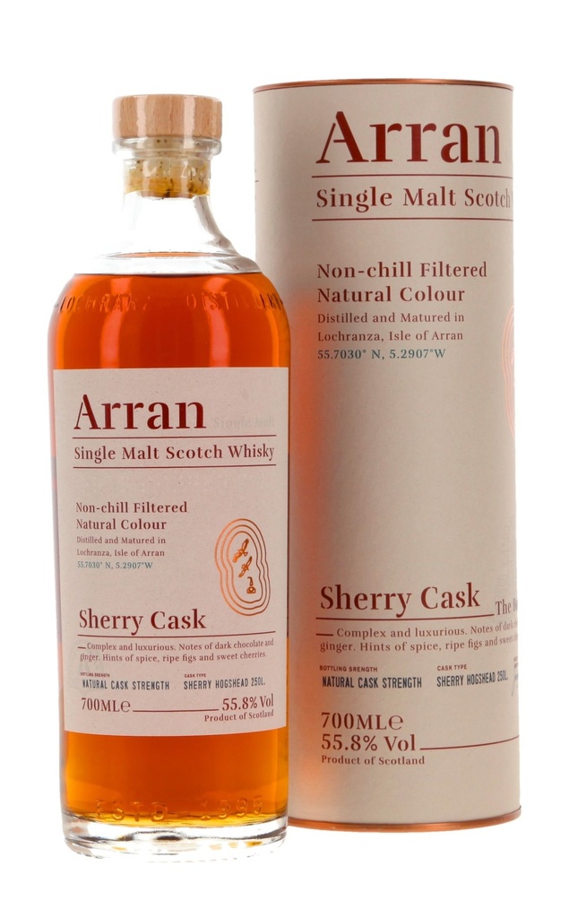 Arran, Sherry Cask The Bodega, Single Malt Scotch Whisky, Ecosse, 0.70 Whisky/Whiskey 55.8°