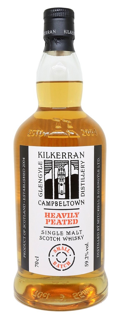 Kilkerran, Heavily Peated, Single Malt Scotch Whisky, Ecosse, 0.70 Whisky/Whiskey 59.2°