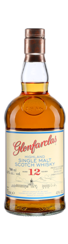 GLENFARCLAS, GLENFARCLAS 12Y, Single Malt Scotch Whisky, Ecosse, 0.70 Whisky/Whiskey 43.0°