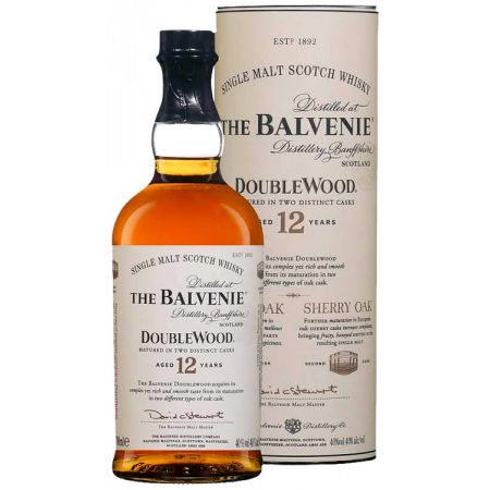 BALVENIE, 12Y Double Wood, Single Malt Scotch Whisky, Ecosse, 0.70 Whisky/Whiskey 40.0°