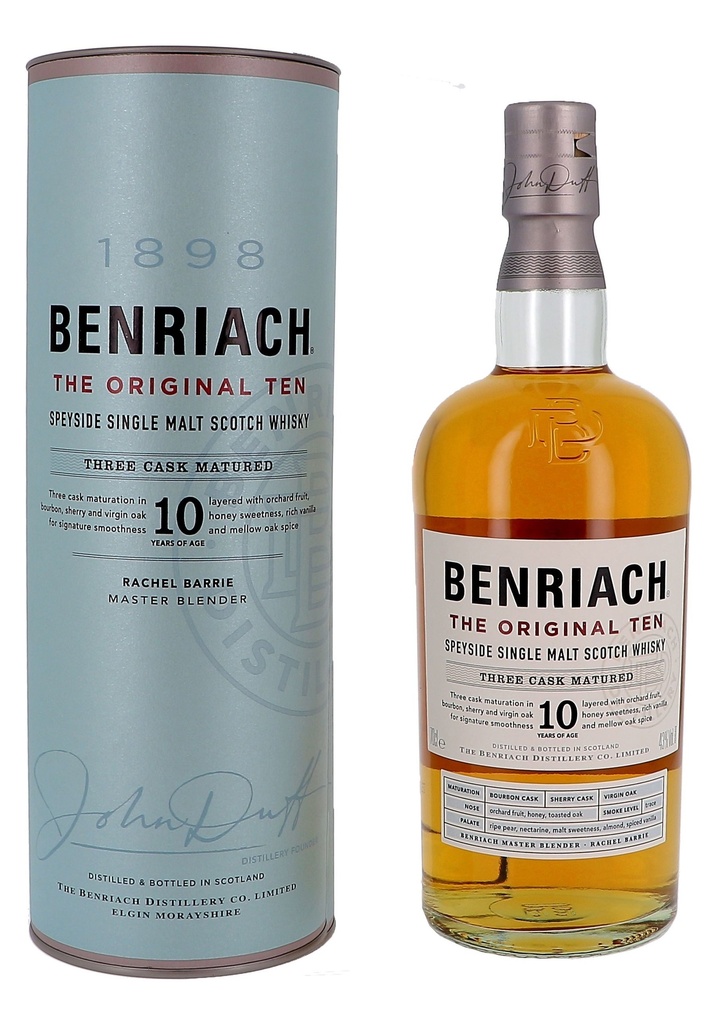 Benriach, The Original 10, Single Malt Scotch Whisky, Ecosse, 0.70 Whisky/Whiskey 43.0°