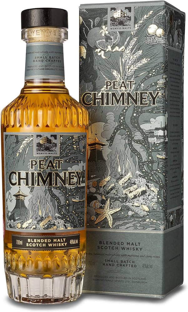 Wemyss, Peat Chimney, Blended Malt Scotch Whisky, Ecosse, 0.70 Whisky/Whiskey 46.0°