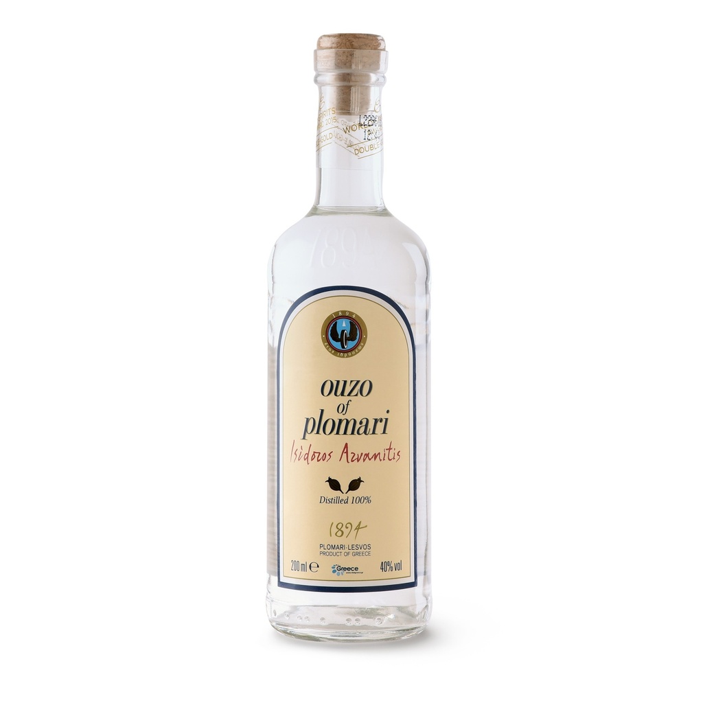 Isidizos Azvanitis, Ouzo of Plomari, Grèce, 0.70 Eau-de-vie