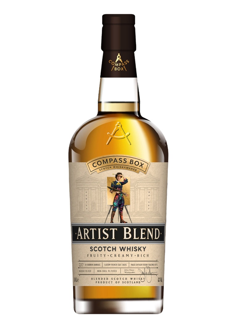 Compass Box, Artist Blend, Blended Scotch Whisky, Ecosse, 0.70 Whisky/Whiskey