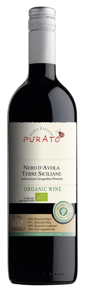 Purato, Nero d'Avola, 2022, Terre Siciliane, Italie, 0.75 Rouge