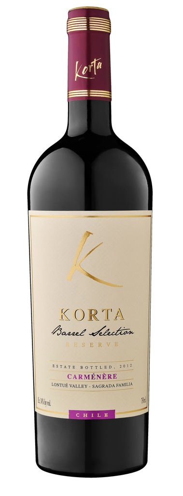 Korta, Reserve Carménère, 2022, Curicó, Chili, 0.75 Rouge (copie)