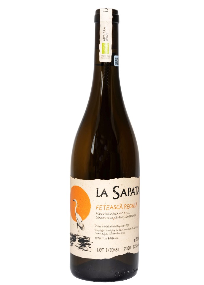 La Sapata, Feteasca Regala, 2022, DOC Podgoria Sarica Niculitel, Roumanie, 0.75 Blanc (copie)