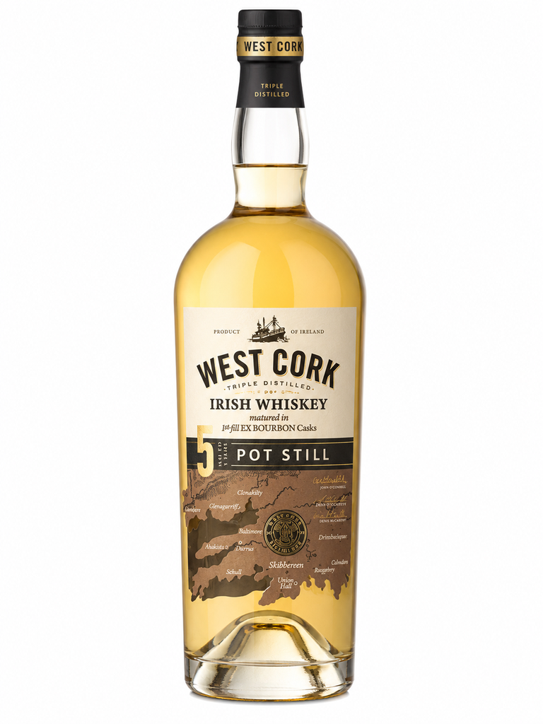 West Cork Distillery, Pot Still - 5 Years Old, N.V., Single Pot Still, Irlande, 0.70 Whisky/Whiskey